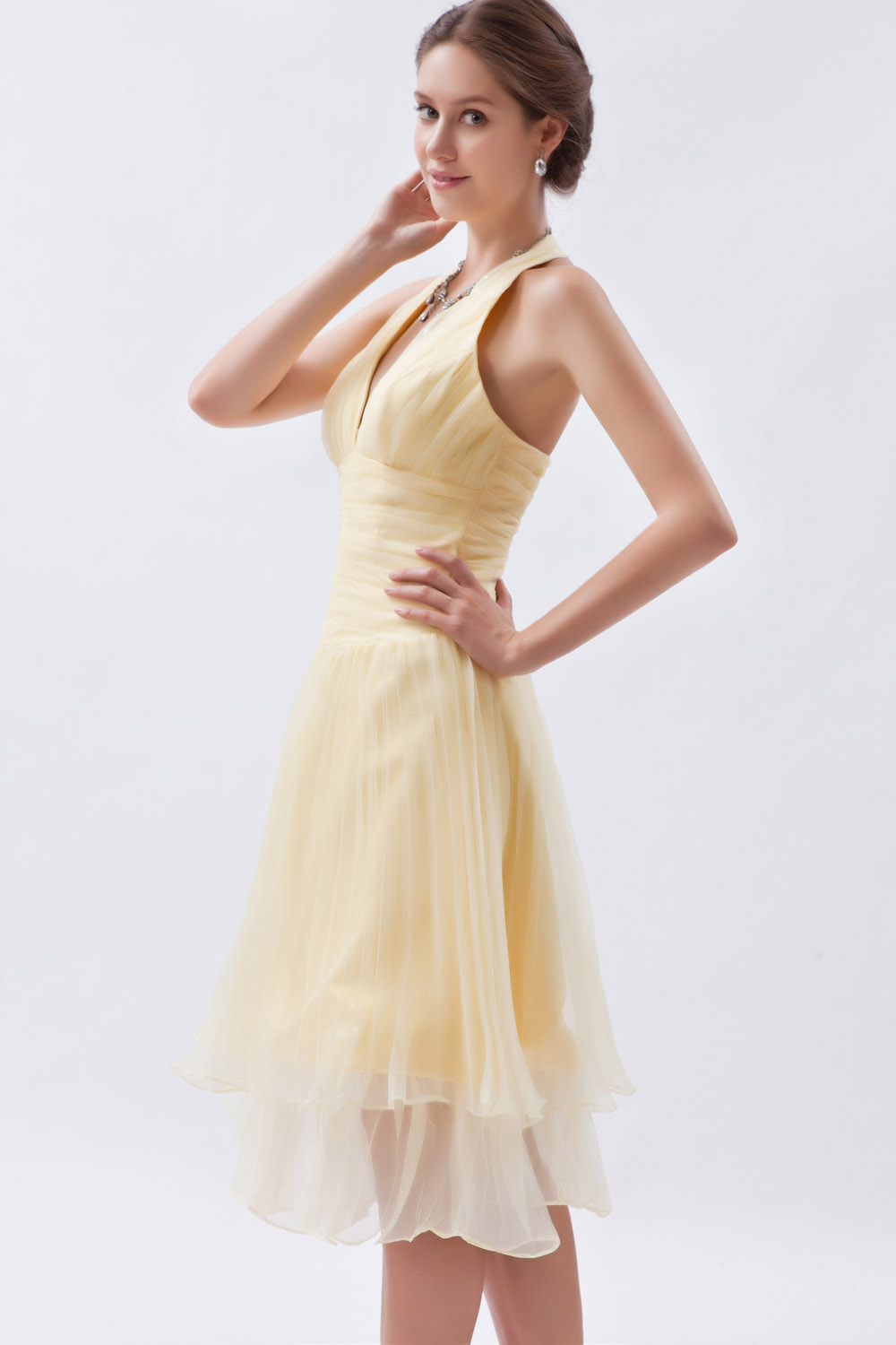 A-line Bateau Floor-length Satin Homecoming Dress - Thumbnail 4
